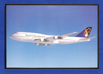 AIRCRAFT POSTER (B747-300, VH-INH) (image for) AIRCRAFT POSTER (B747-300, VH-INH)